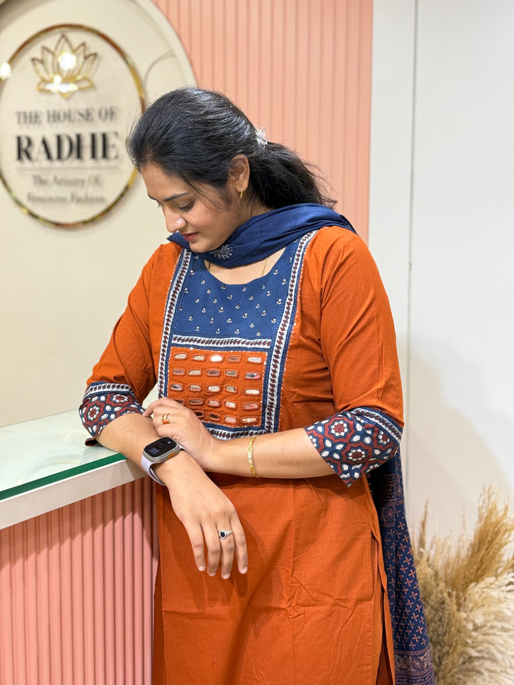 Pure Cotton Collection with Real Mirror Work | R210