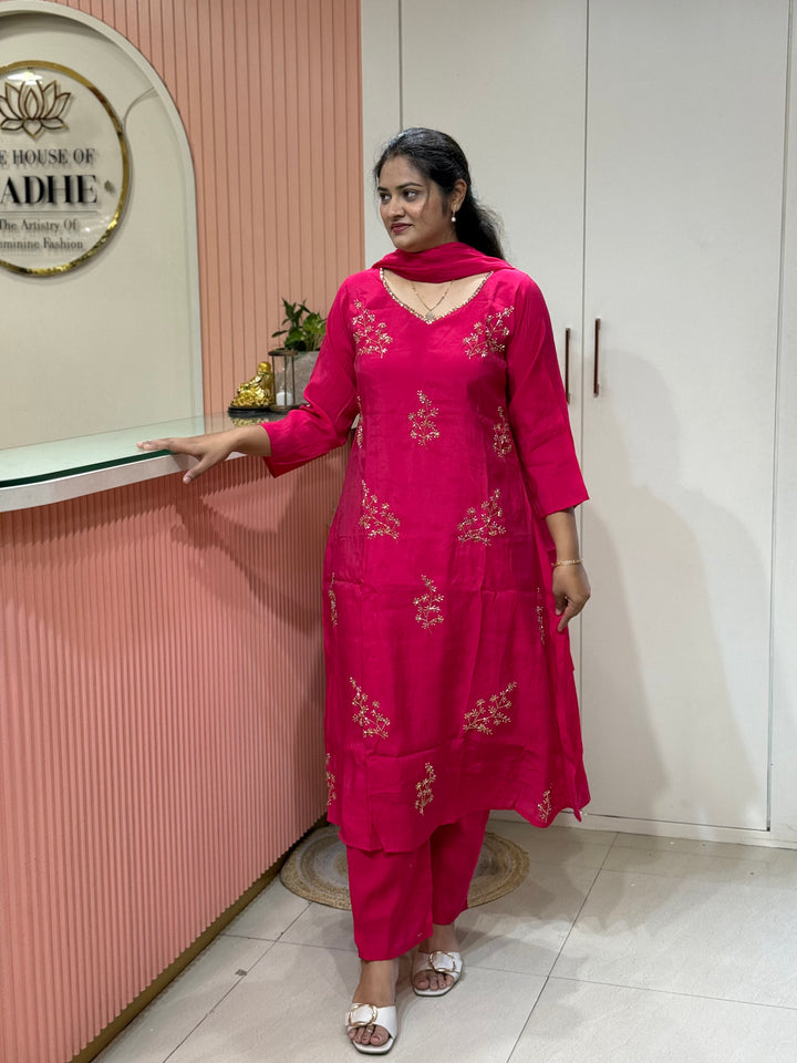 Mul Chanderi Collection with Cut Dana work | R206