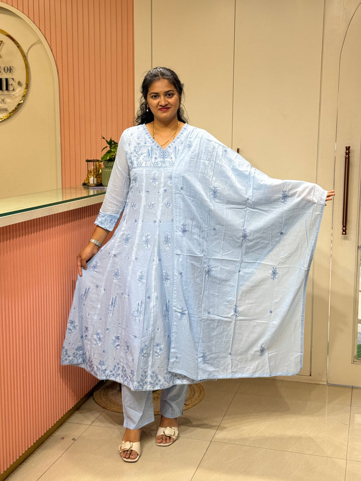 Mul Cotton Collection with Embroidery work (Cotton Lining)| R181
