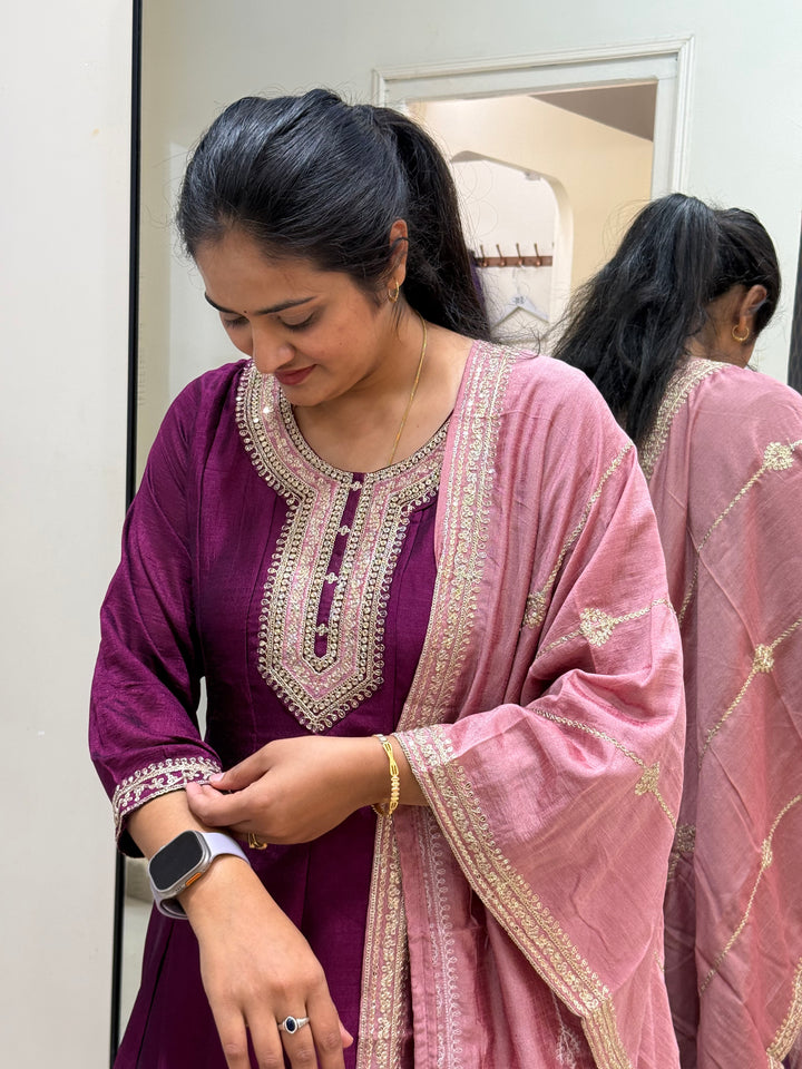 Vichitra Fabric Collection With Elegant Designer Look | RADHE60