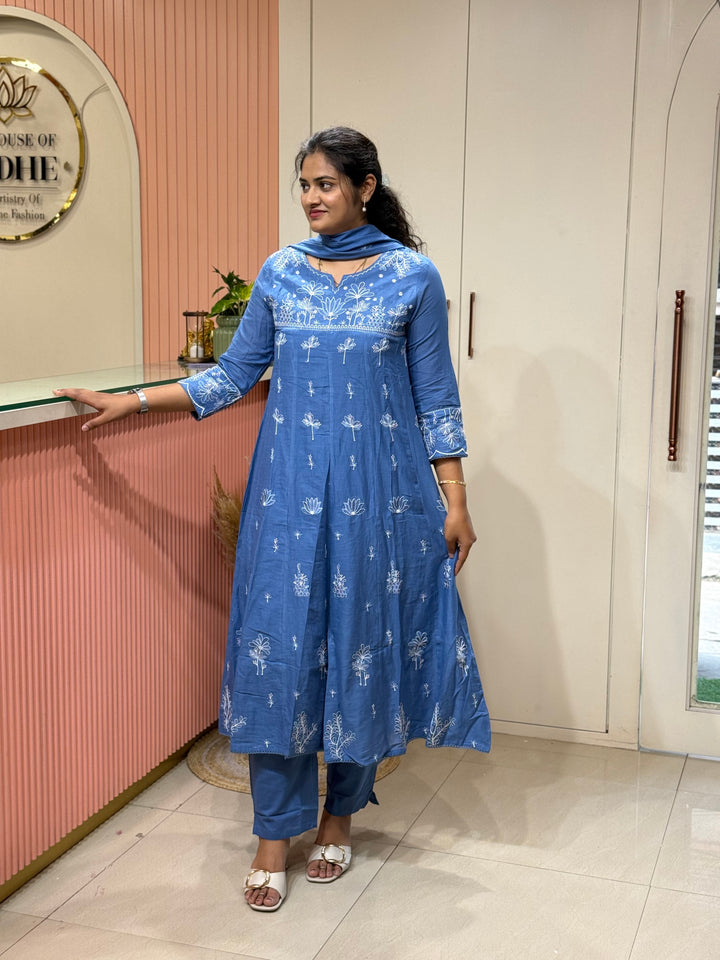 Mul Cotton Collection with Embroidery work (Cotton Lining)| R181
