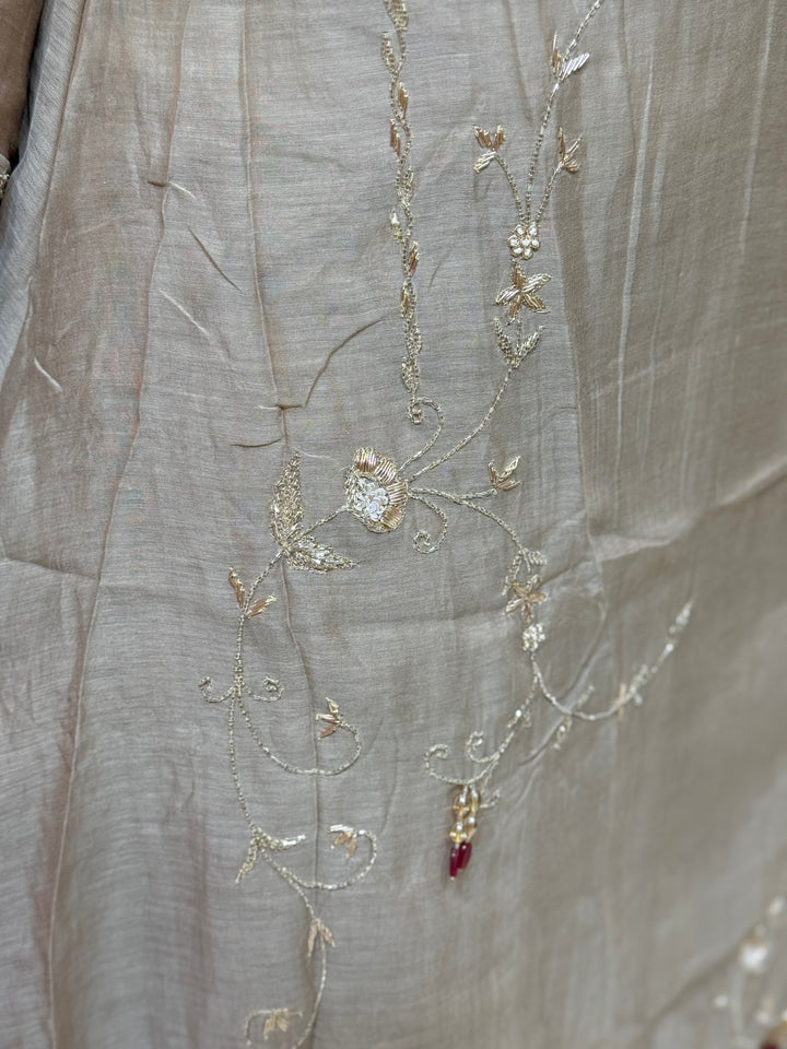 Pure Banarasi Mul Chanderi with Cotton Lining | R218