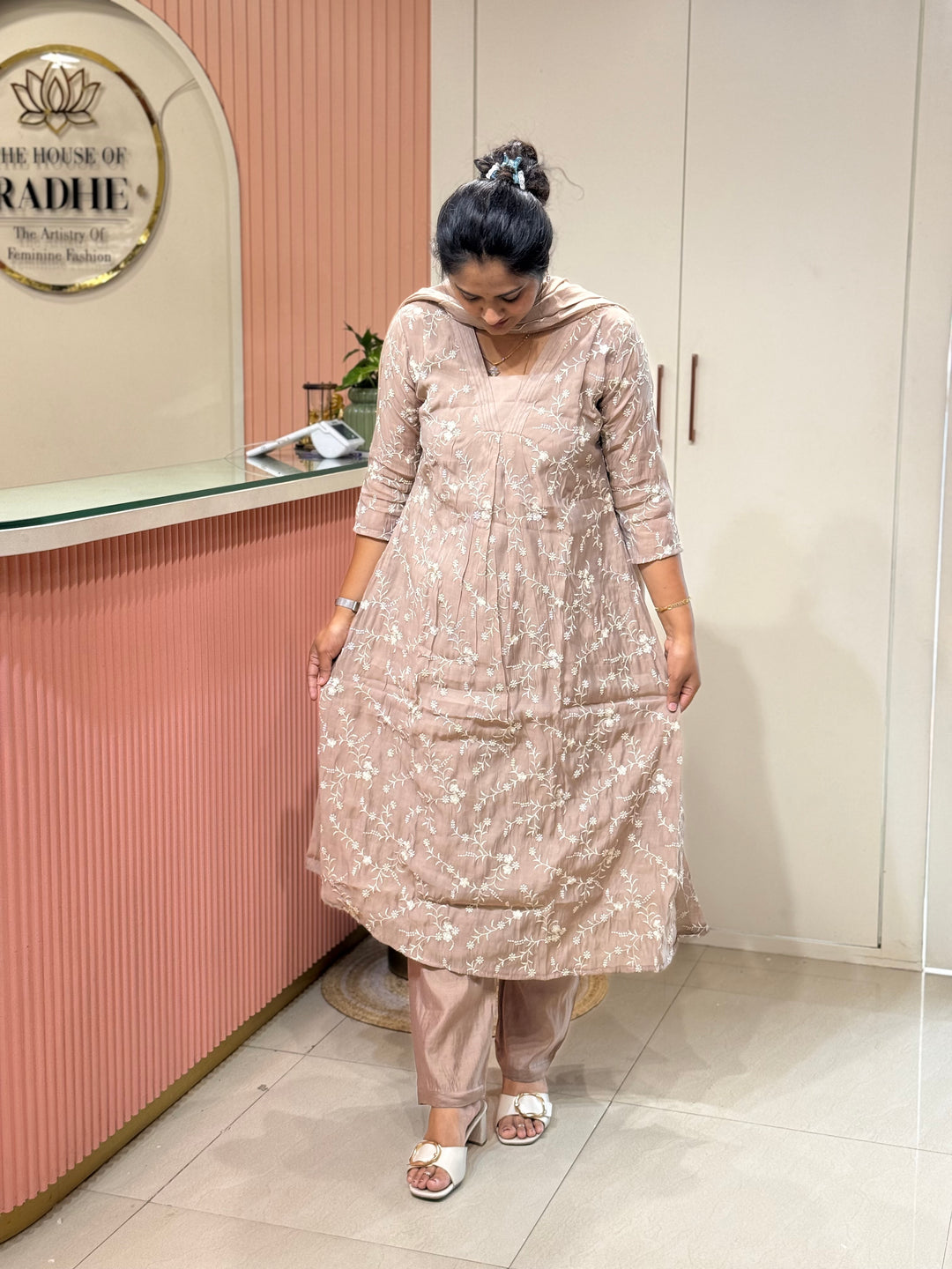 Mul Chanderi Collection with Embroidery work | R204