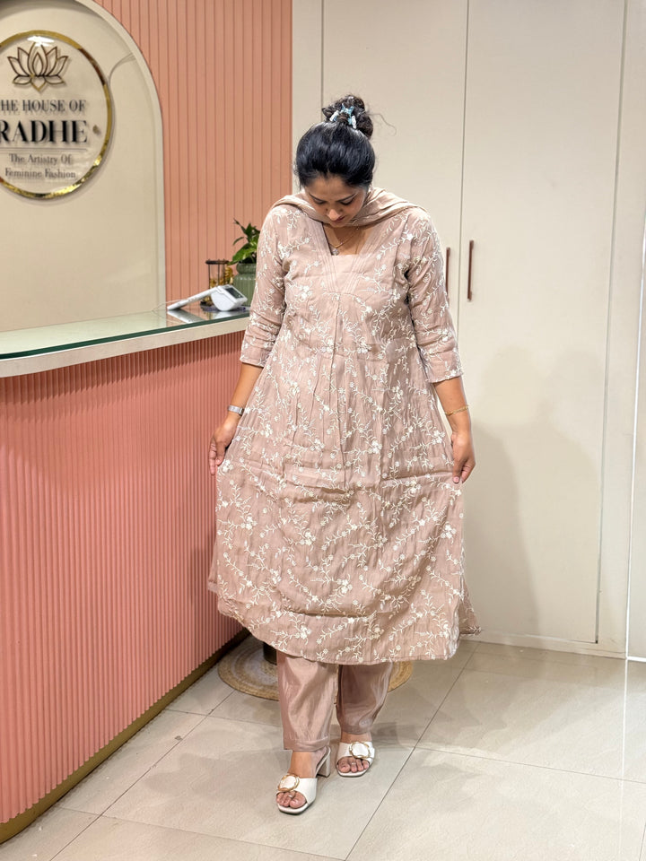 Mul Chanderi Collection with Embroidery work | R204