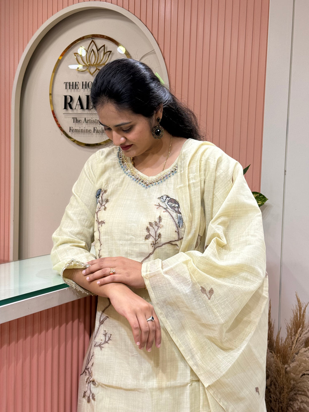 Pure Jamdhani Designer Collection with weaving Dupatta (Cotton Lining) | R211