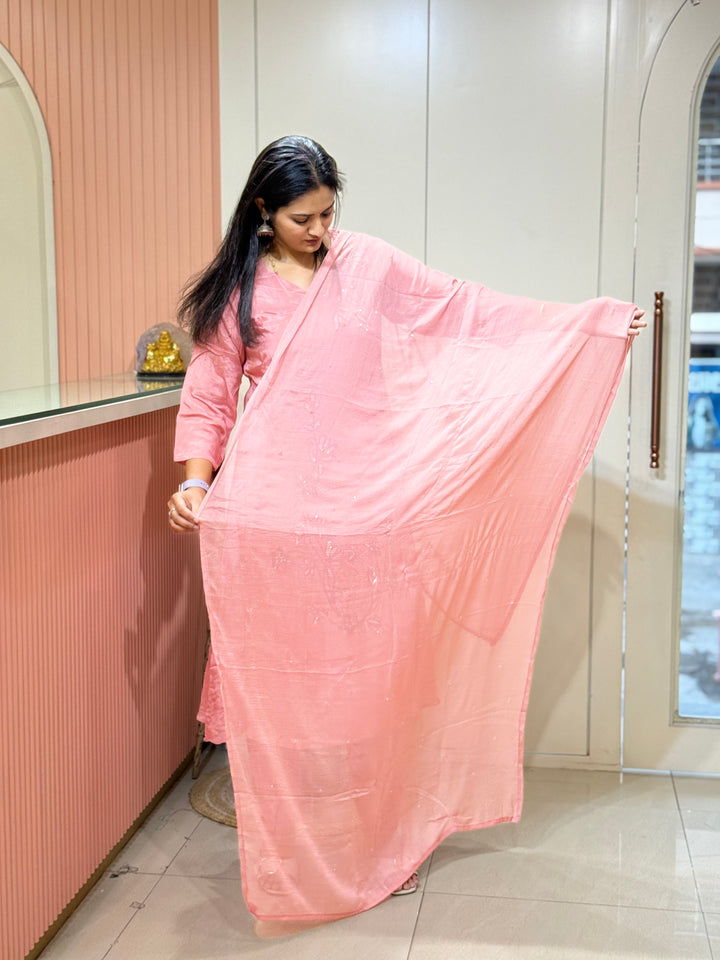 Pure Chinon Handwork Collection Party Wear  | R177