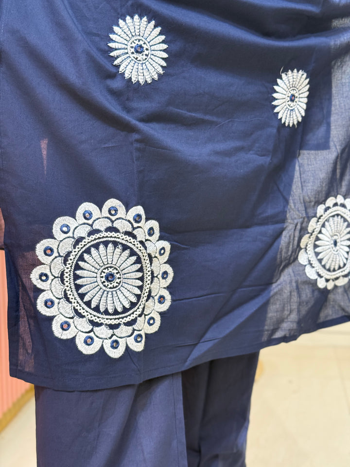 Cotton 3 Pcs Collection With Embroidered work | R173