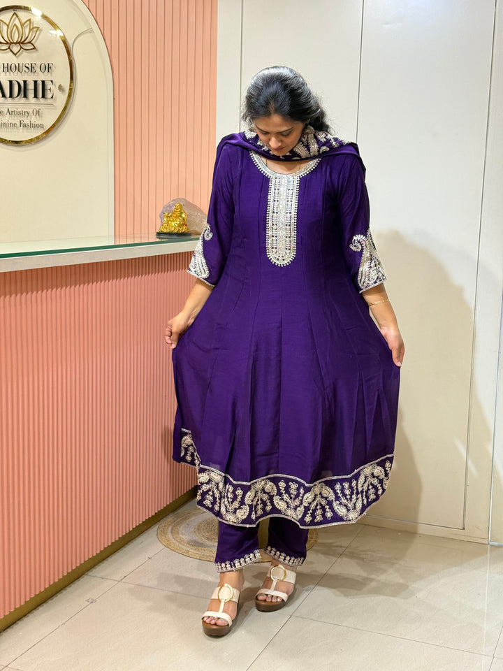 Vichitra Fabric Collection With Elegant Designer Look | RADHE60