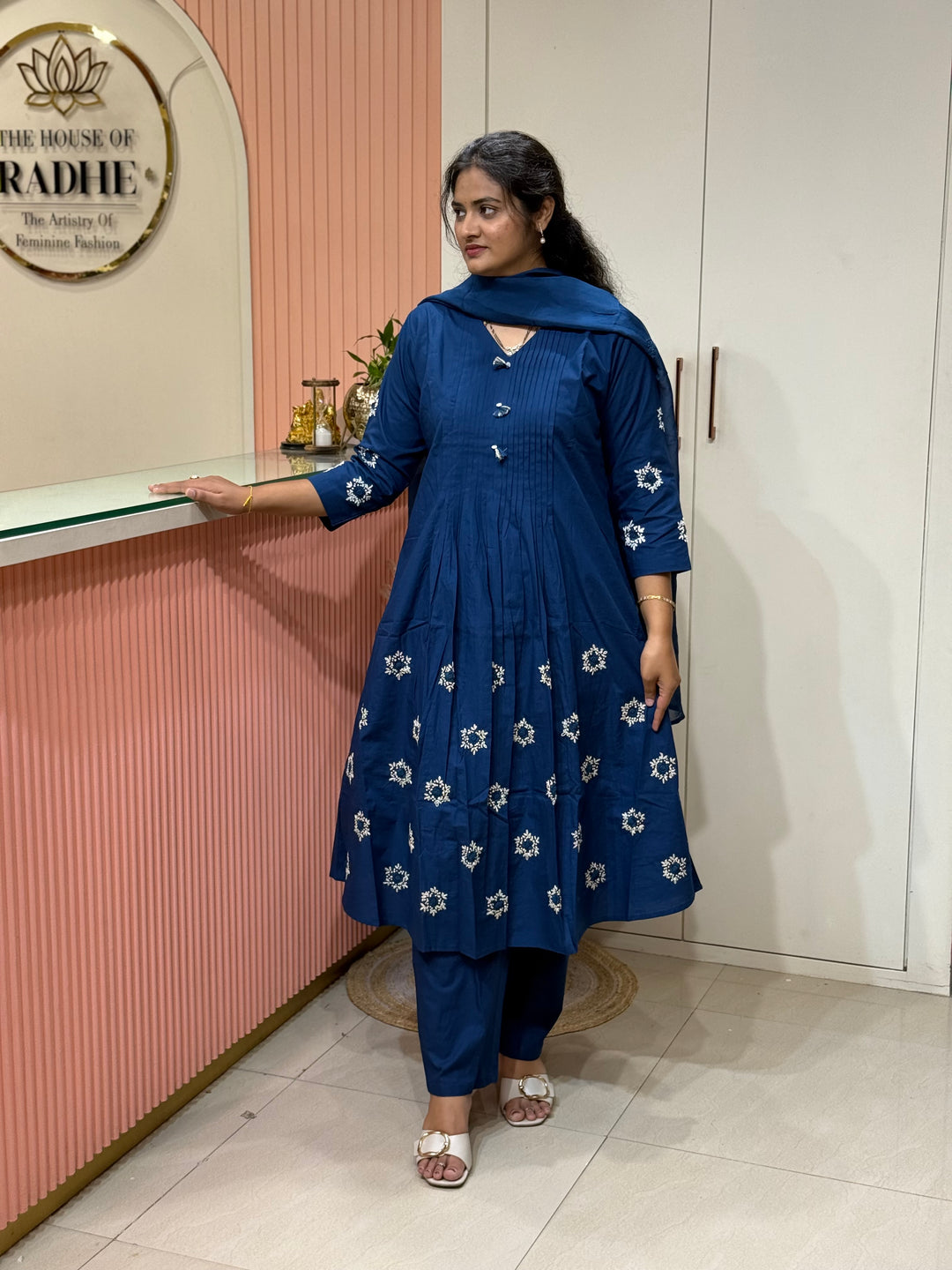 Premium Heavy Cotton Handwork Collection with Organza Dupatta (Cotton Lining )| R224