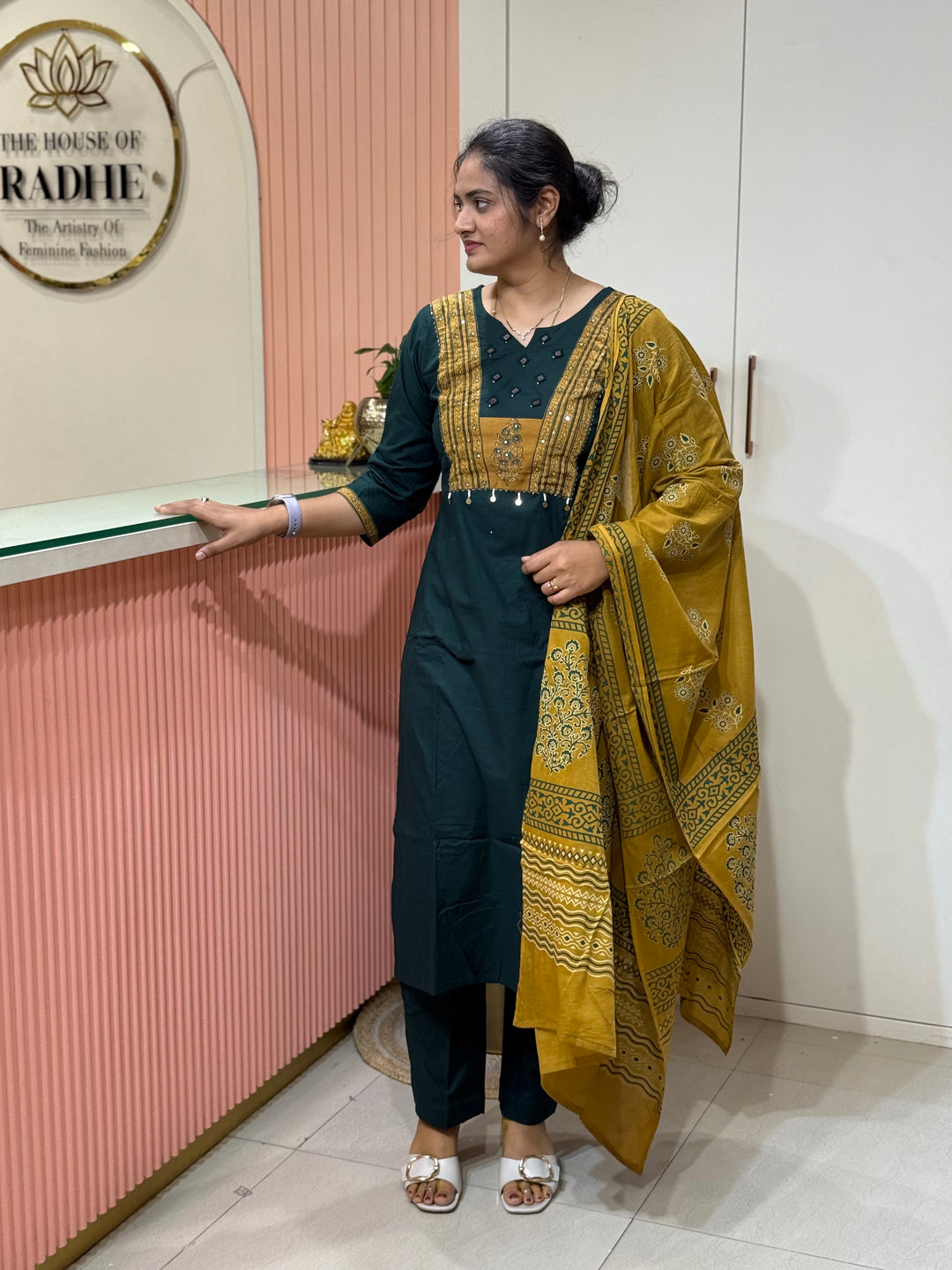 Pure Cotton Collection with Back And Front Patchwork | R210