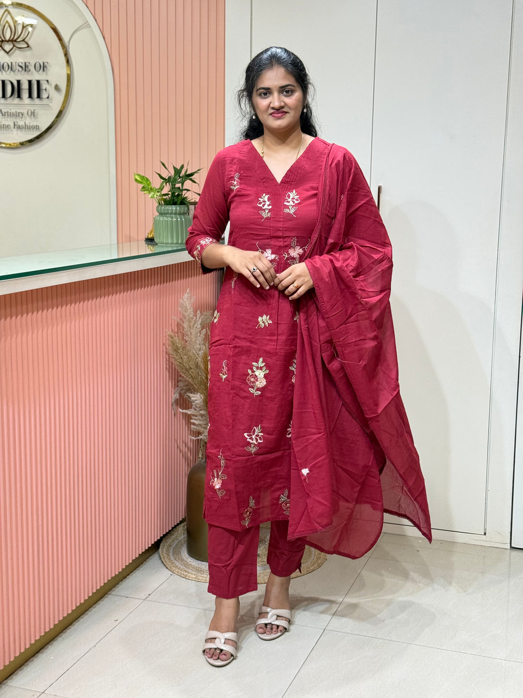 Mul Cotton Collection with Embroidery work (Cotton Lining)| R150