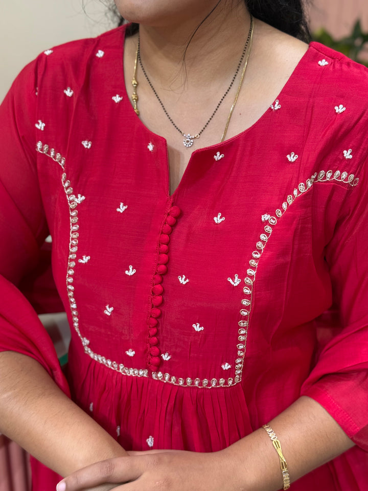 Pure Mul Chanderi Collection with Handwork ( Cotton Lining) | R229