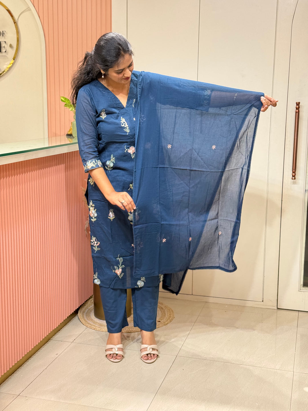 Mul Cotton Collection with Embroidery work (Cotton Lining)| R150