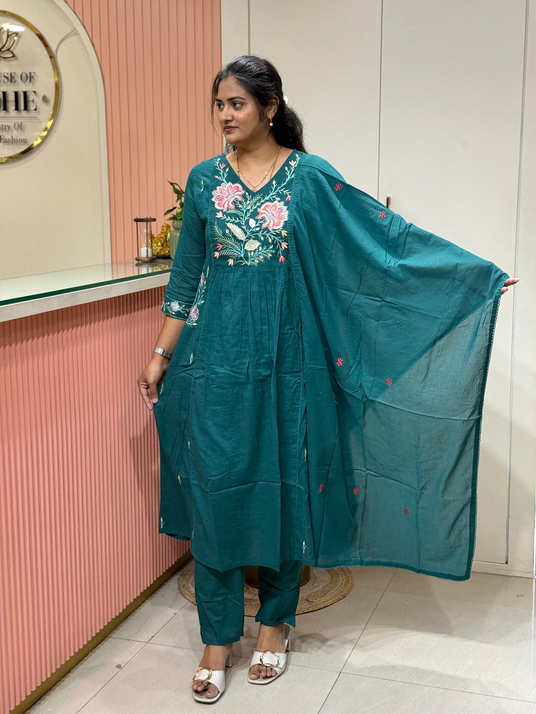 Mul Cotton Collection with Embroidery work (Both the Side Pockets) | R150