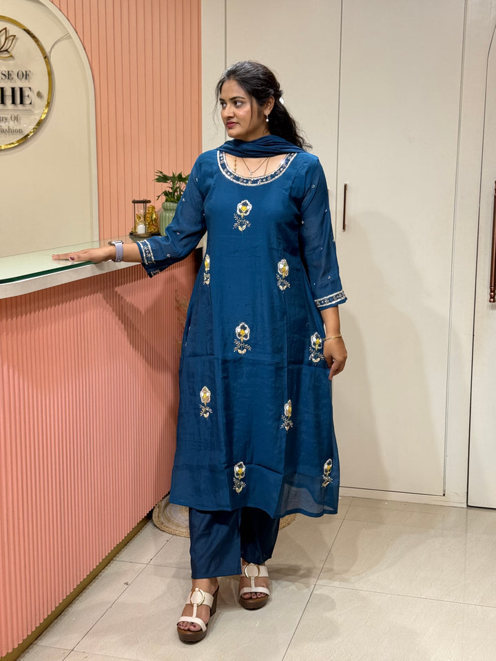 Mul Chanderi Collection with Cut Dana work | R206