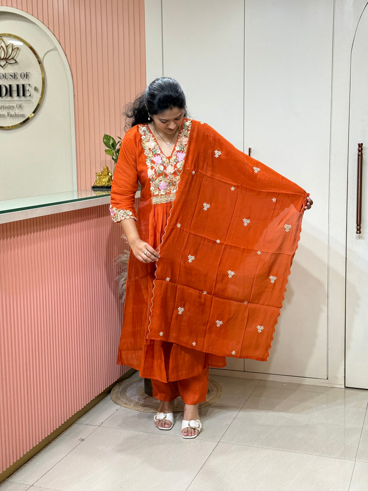 Premium Mul Chanderi Handwork Collection (SuperHit Design)| R206
