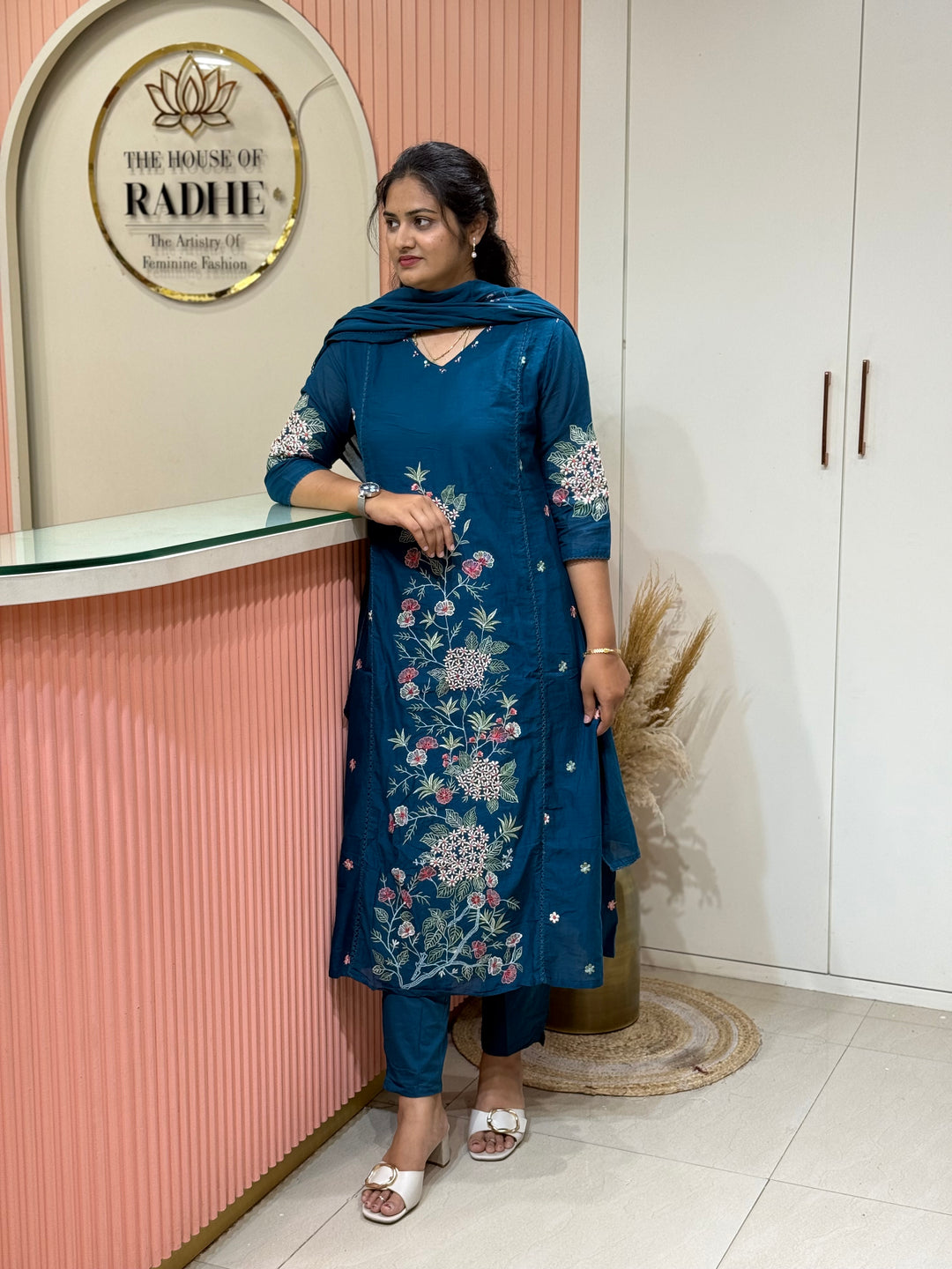 Mul Cotton Collection with Embroidery work (Cotton Lining)| R181
