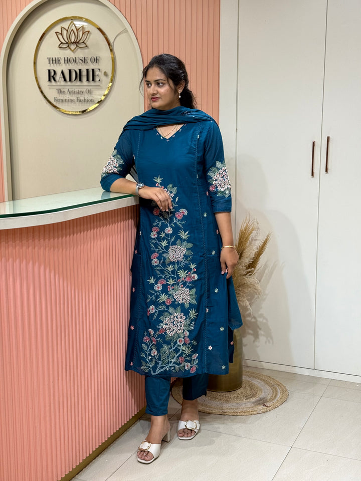 Mul Cotton Collection with Embroidery work (Cotton Lining)| R181