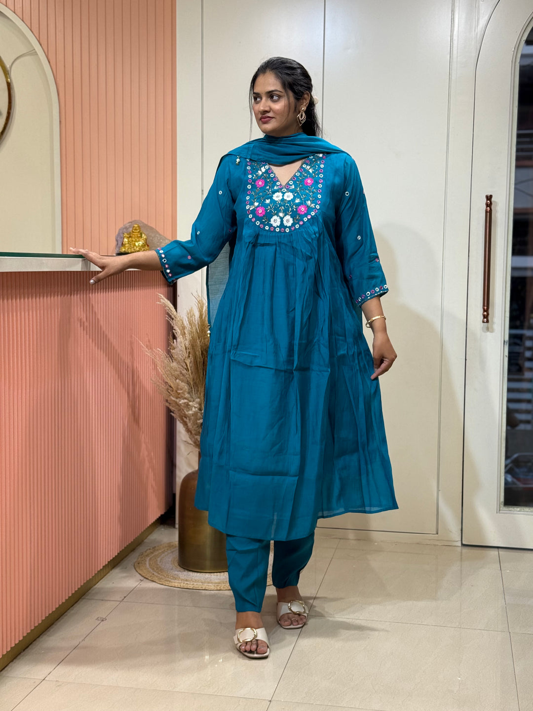 Mul Chanderi Beautiful Collection | R208