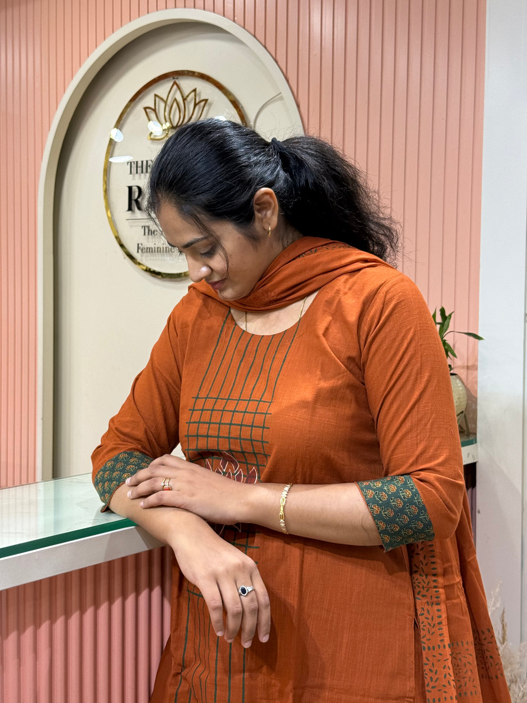 Khadi Cotton Collection with Hand Paint | R210