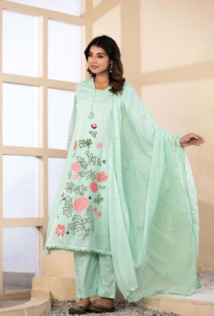 Premium Pure Mul Cotton Collection With Floral Embroidery | R190