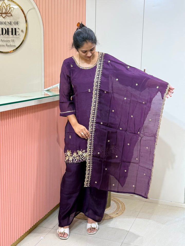 Mul Chanderi 3 Pcs Suit Collection |R138