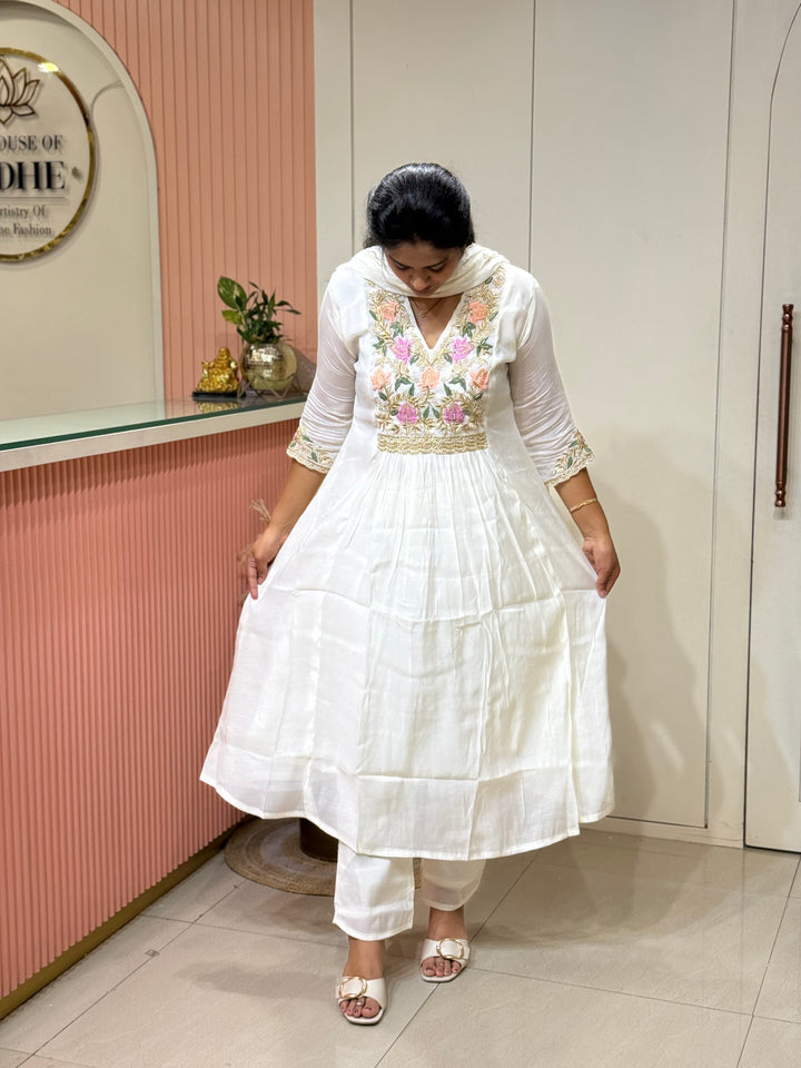 Premium Mul Chanderi Handwork Collection (SuperHit Design)| R206