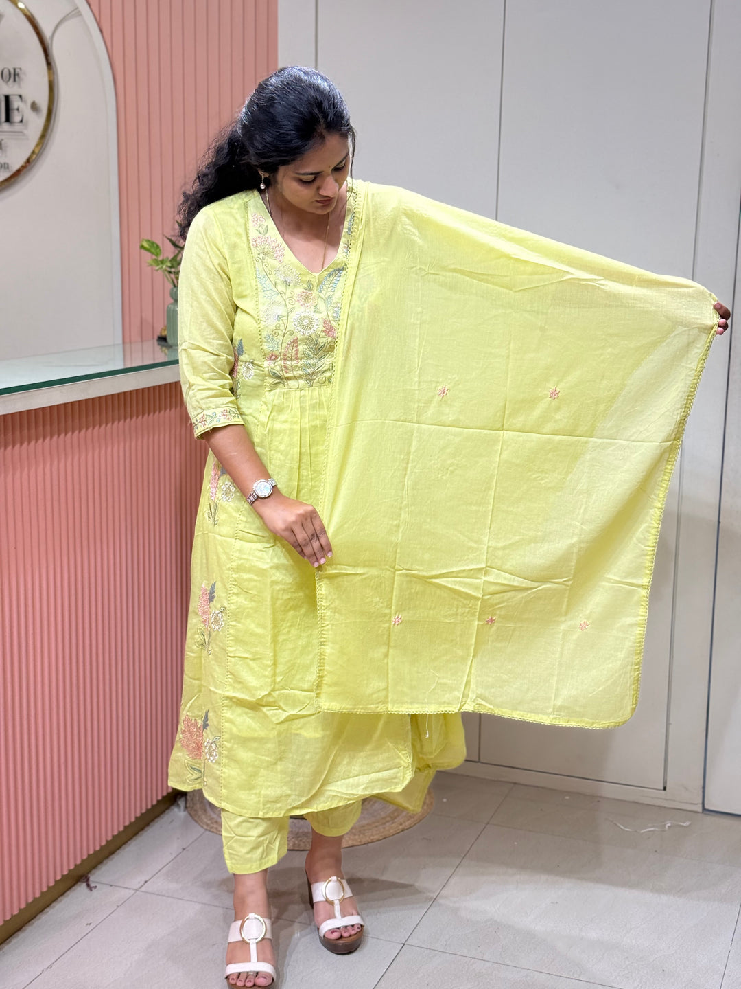 Mul Cotton Collection with Embroidery work (Cotton Lining)| R150
