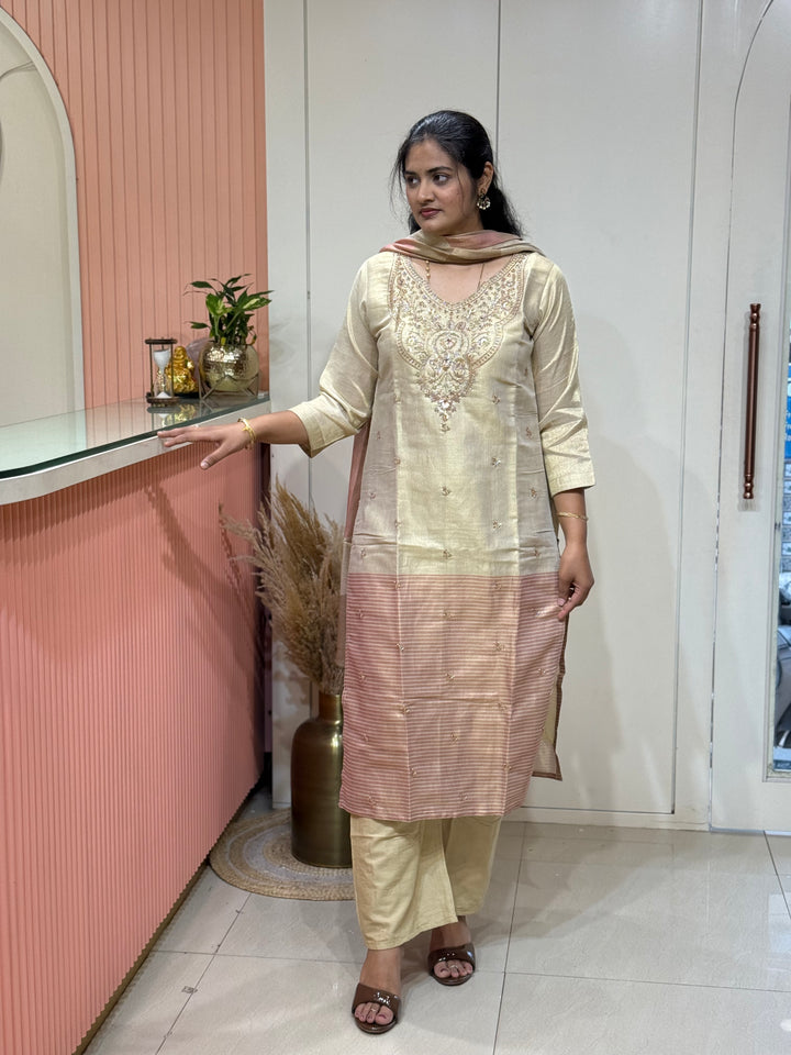 Pure Tissue Collection | Neck Handwork &amp; Beautiful Dupatta | R148
