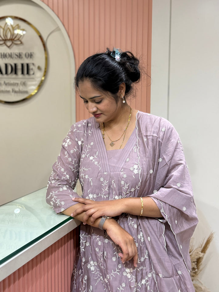 Mul Chanderi Collection with Embroidery work | R204