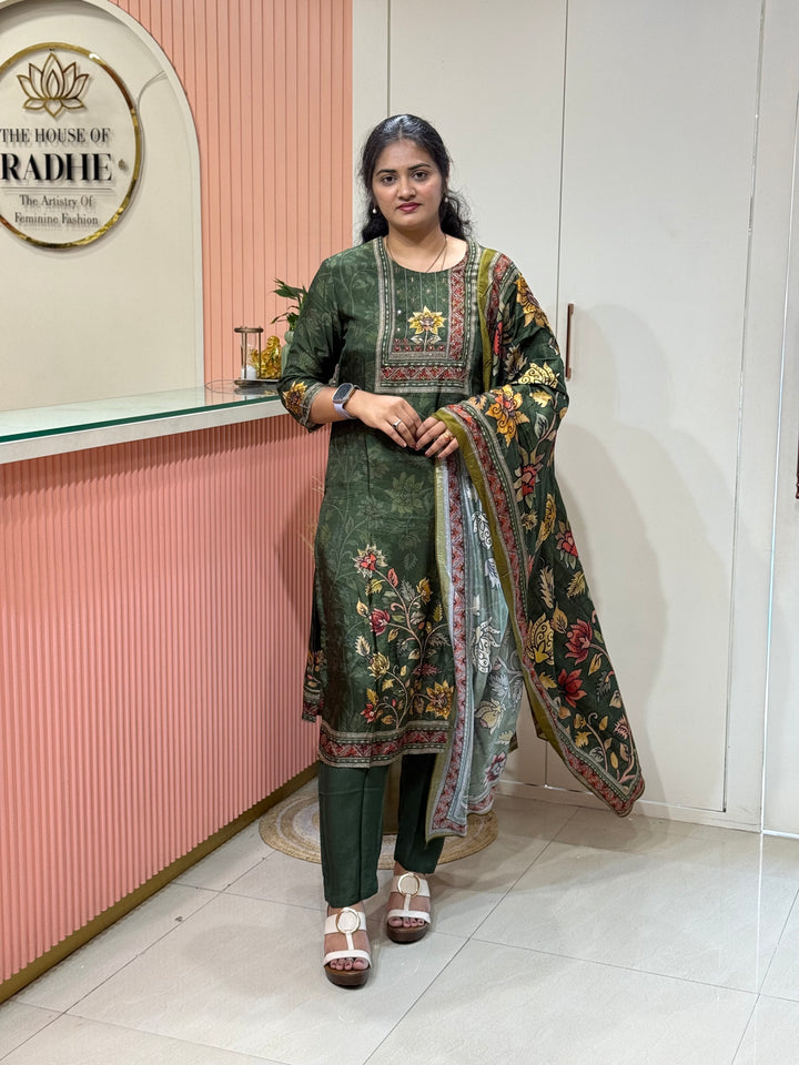 Tusser fabric with Figure design Collection (Cotton Lining )| R227