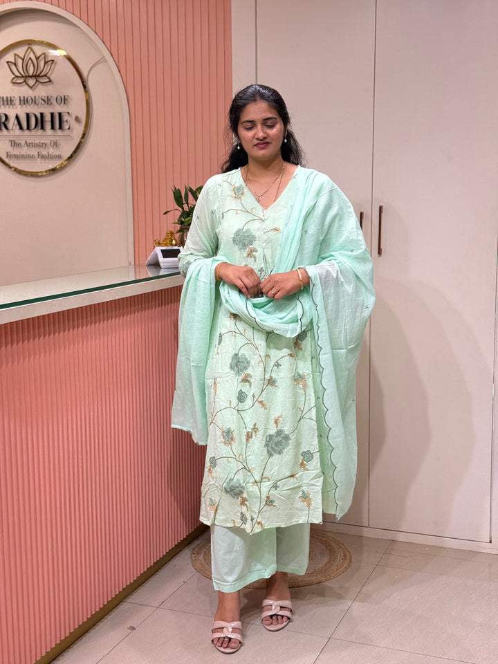 Mul Cotton Collection with Embroidery work | R190