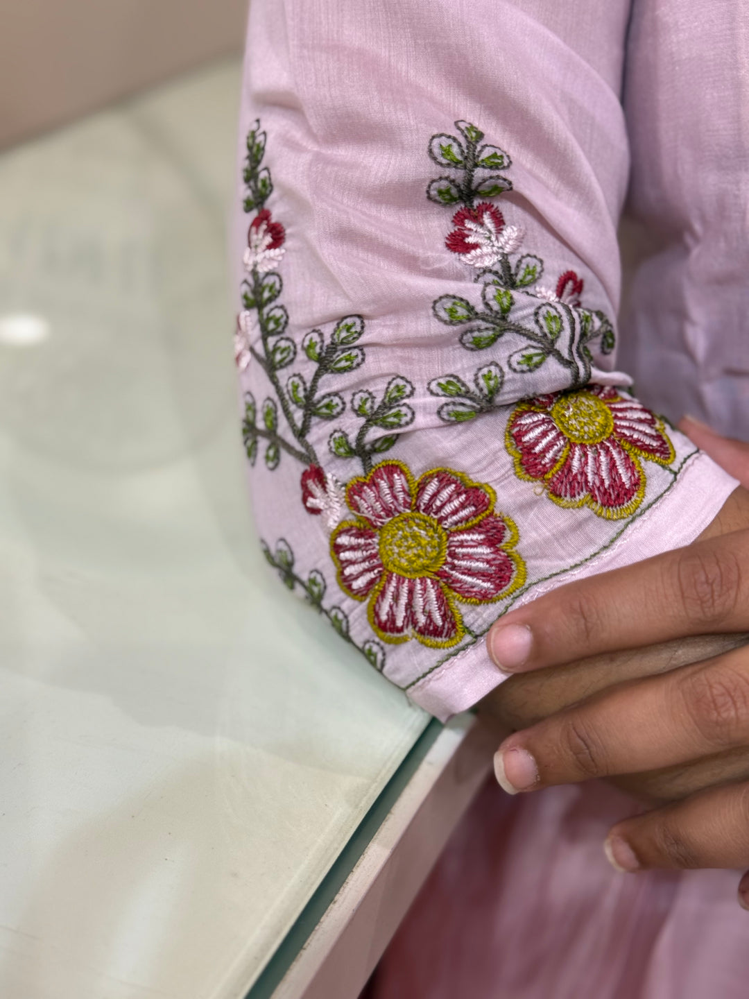 Mul Chanderi Collection with Embroidery work (Cotton Lining)| R204