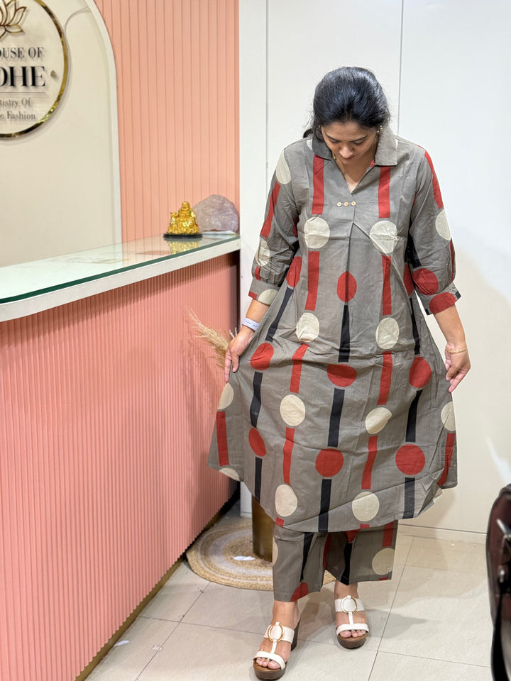 60-60 Cotton 2 Pc Kurta Set – Printed Collection | R137