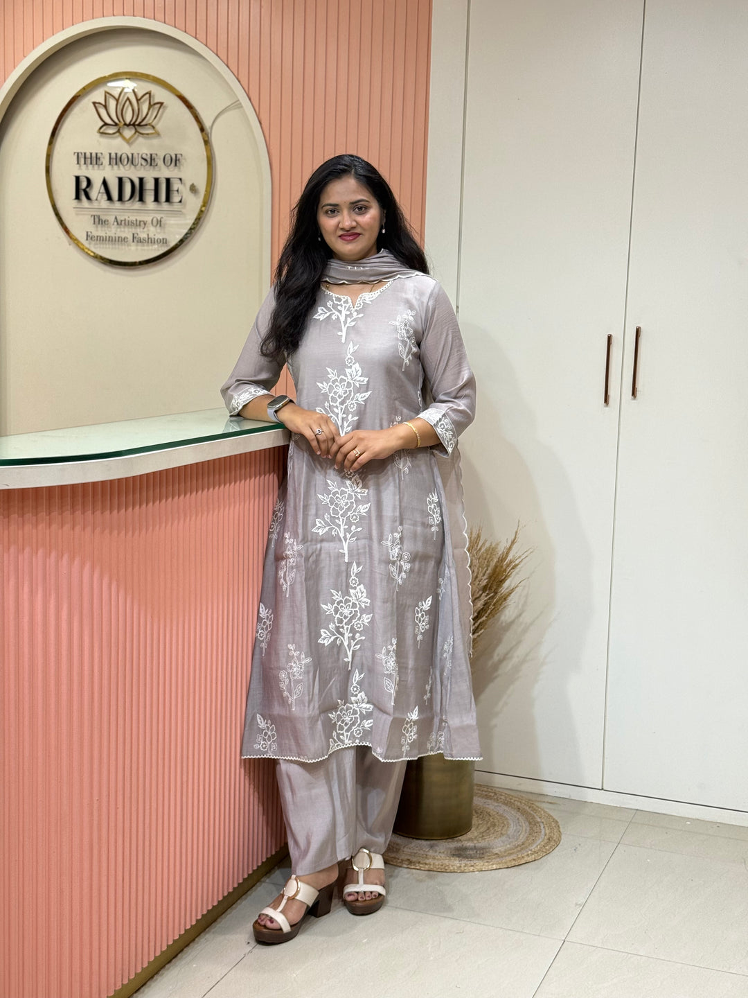 Mul Chanderi Collection with Embroidery work  | R208