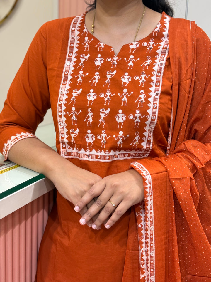 Warli Print Cotton Kurta Set – Summer Special Collection | RADHE84