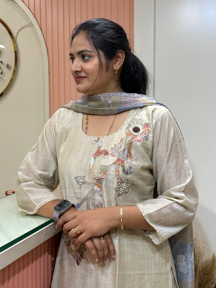 Classic Pure Jamdani Designer Suit Set | R211