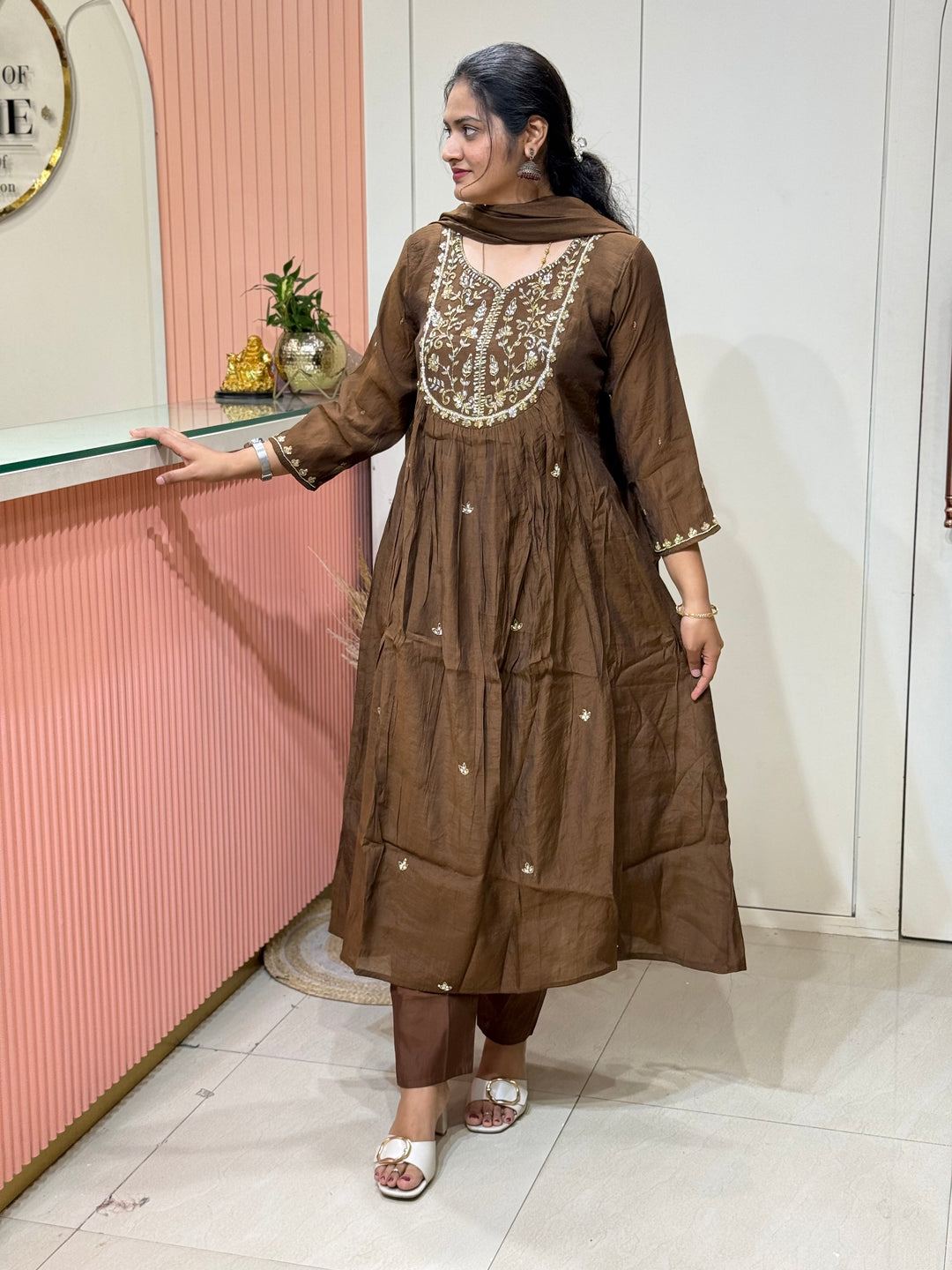 Premium Mul Chanderi Party wear Collection | R206