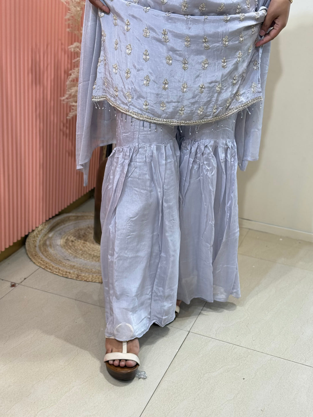 Designer Sharara Suit – Heavy Handwork Collection | R148