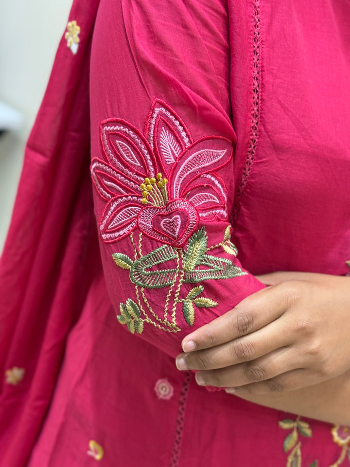 Mul Cotton Collection with Embroidery work (Cotton Lining)| R181