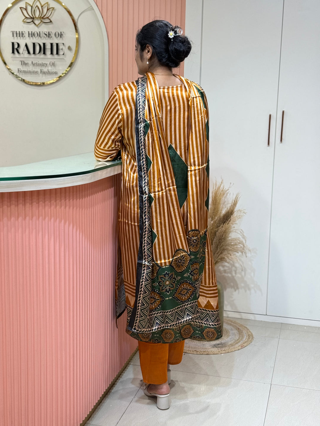 Gaji Satin Collection with Bandini print ( Dupatta Gaji Satin ) | R227