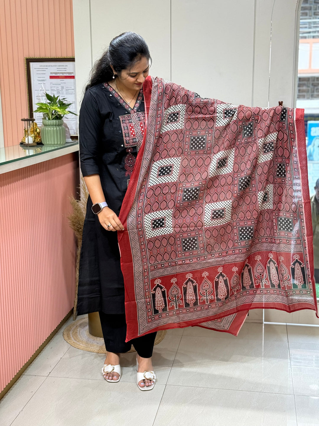 Cotton Patch work Collection with A Line Pattern | R230