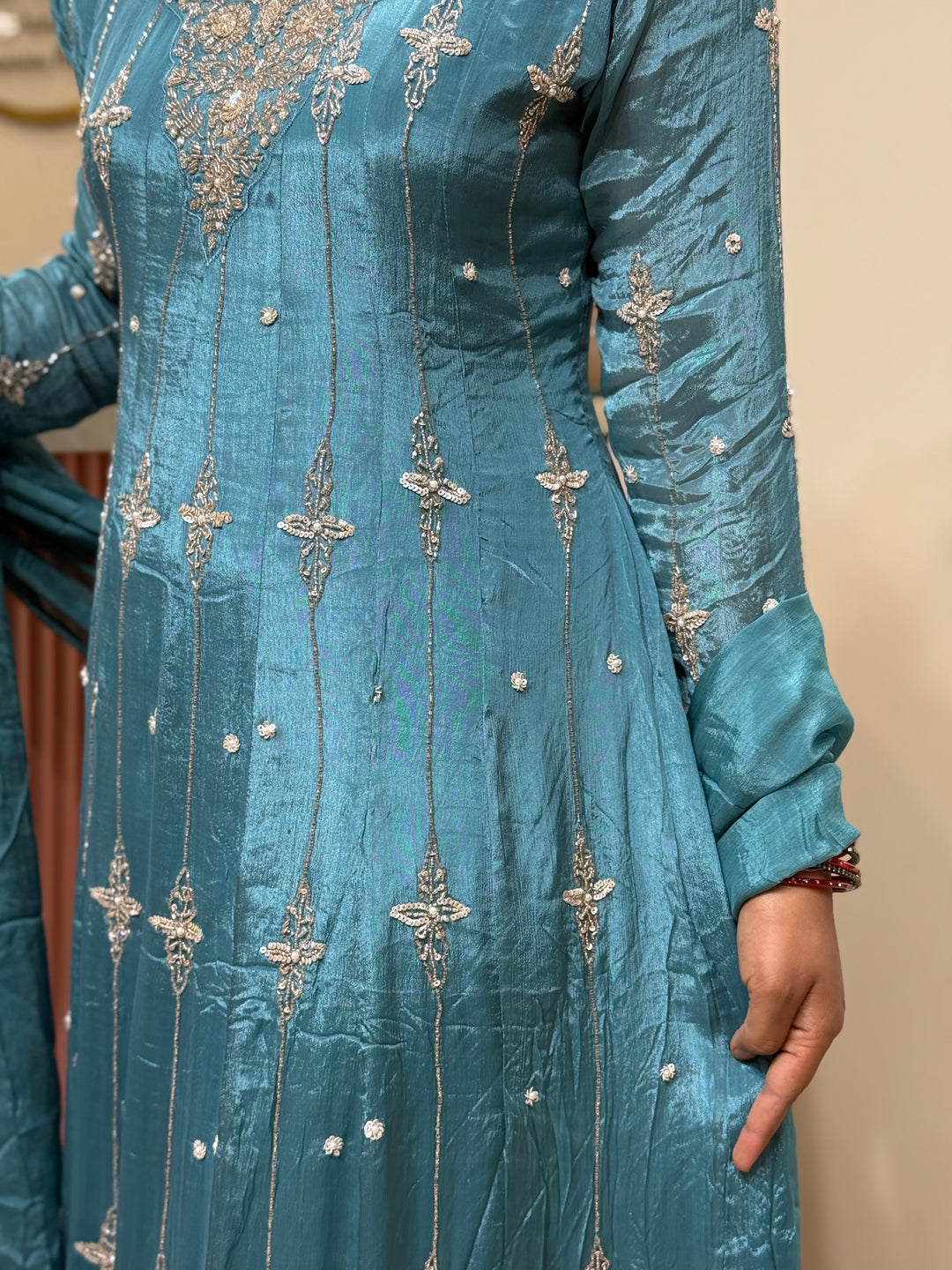 Pure Chinon Handwork Collection Party Wear  | R177