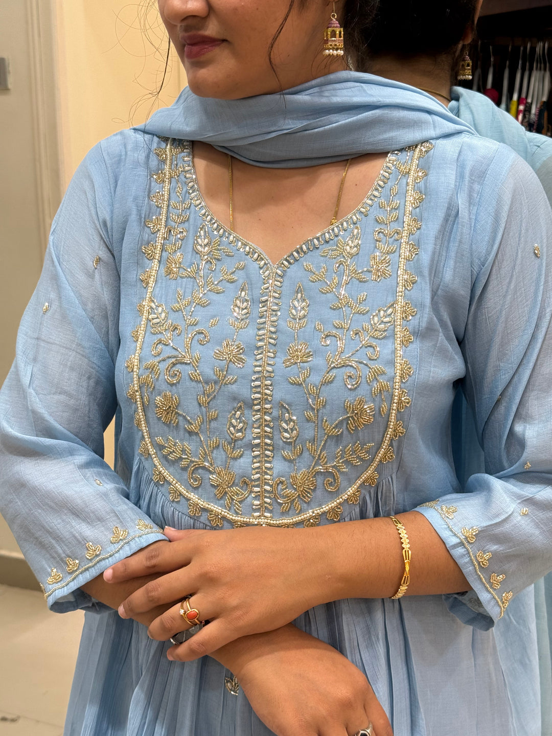 Premium Mul Chanderi Party wear Collection | R206
