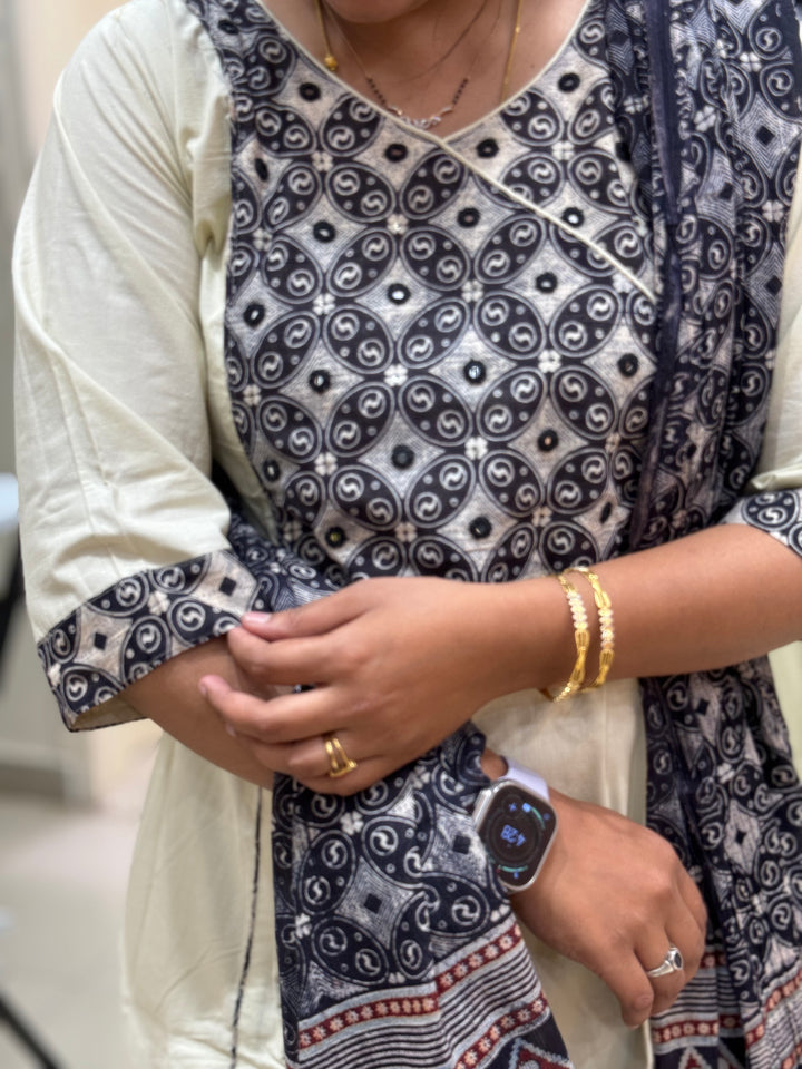 Cotton Collection with Patch work ( Full Length Dupatta ) | R210