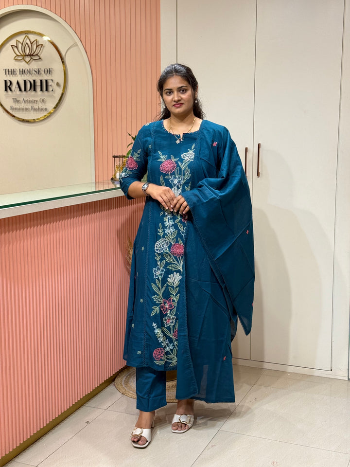 Mul Cotton Collection with Embroidery work (Cotton Lining)| R181