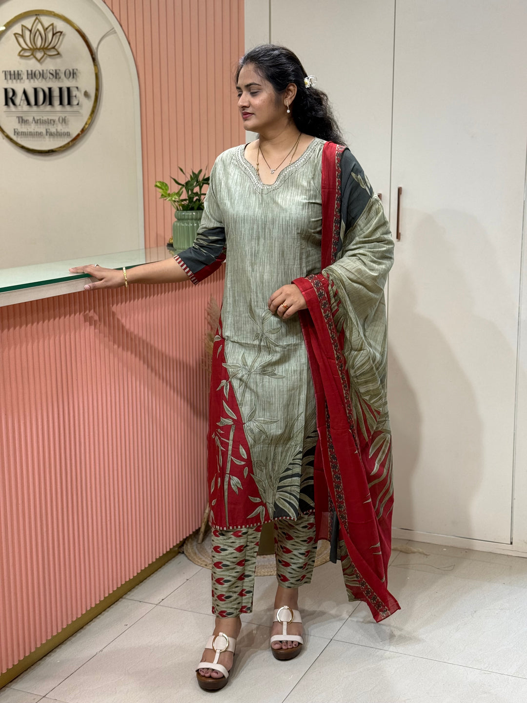 Cotton Collection with Beautiful Print with Full Length Cotton Dupatta | R230