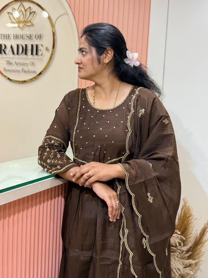 Mul Chanderi Semi Party Wear Collection | R205