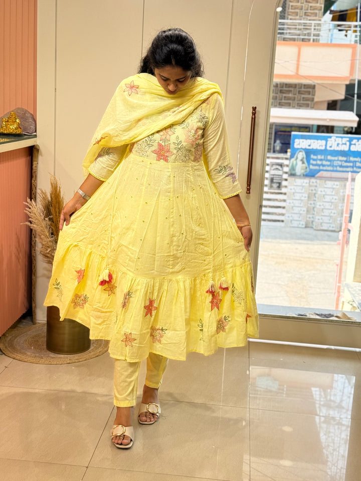 Premium Mul Cotton Anarkali Style Collection | R164