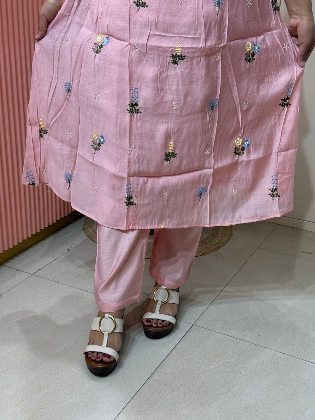 Mul Chanderi Collection with Embroidery work | R179